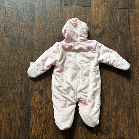 Pink Hooded Baby One Piece - Picture 5 of 9